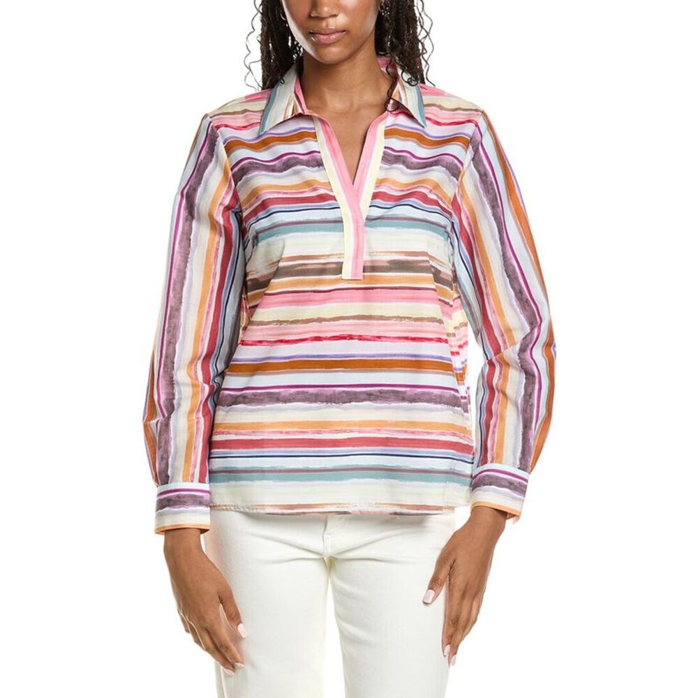 Foxcroft Womens Sophia Watercolor Shirt